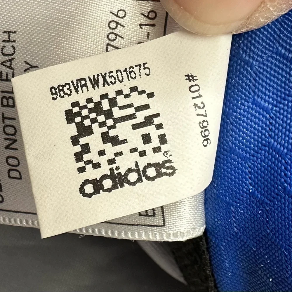 Adidas Royal Blue/Black Multi Pocket Large Gym/Travel Bag Like New Adidas Logo